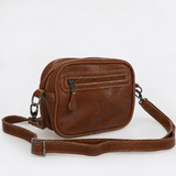 Lipstick Bag | Genuine Leather Tobac Leather Lipstick Bag by Thandana