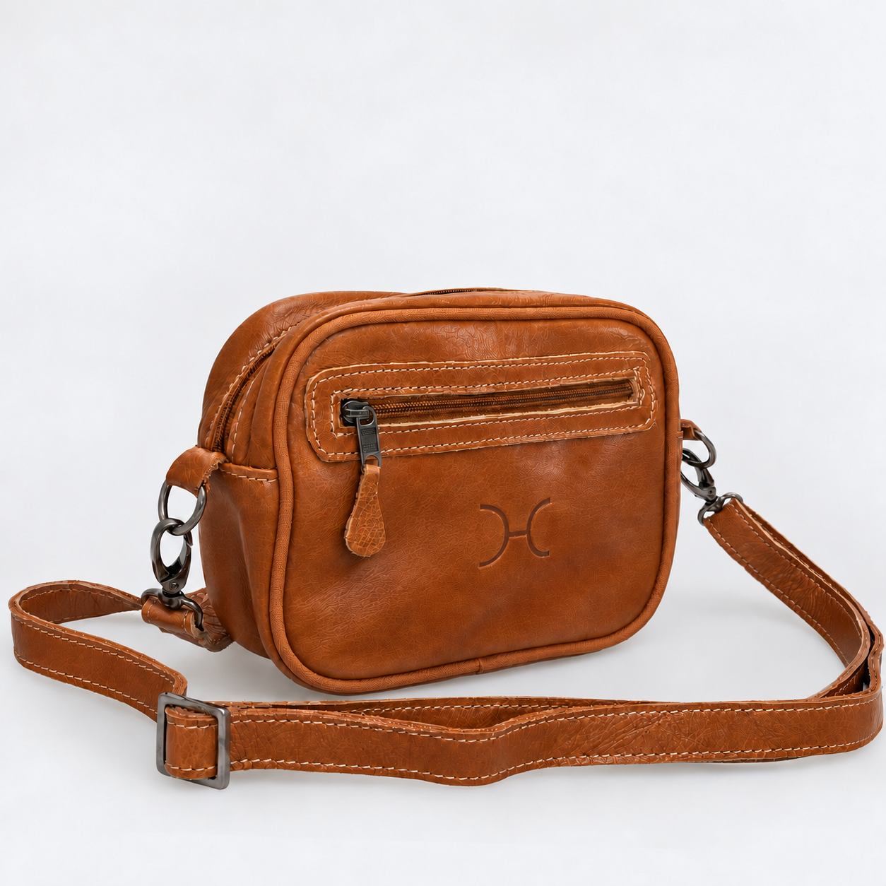Lipstick Bag | Genuine Leather Toffee Leather Lipstick Bag by Thandana