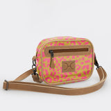 Lipstick Bag | Laminated Fabric with Genuine Leather Cheetah - Preppy Lipstick Bag by Thandana