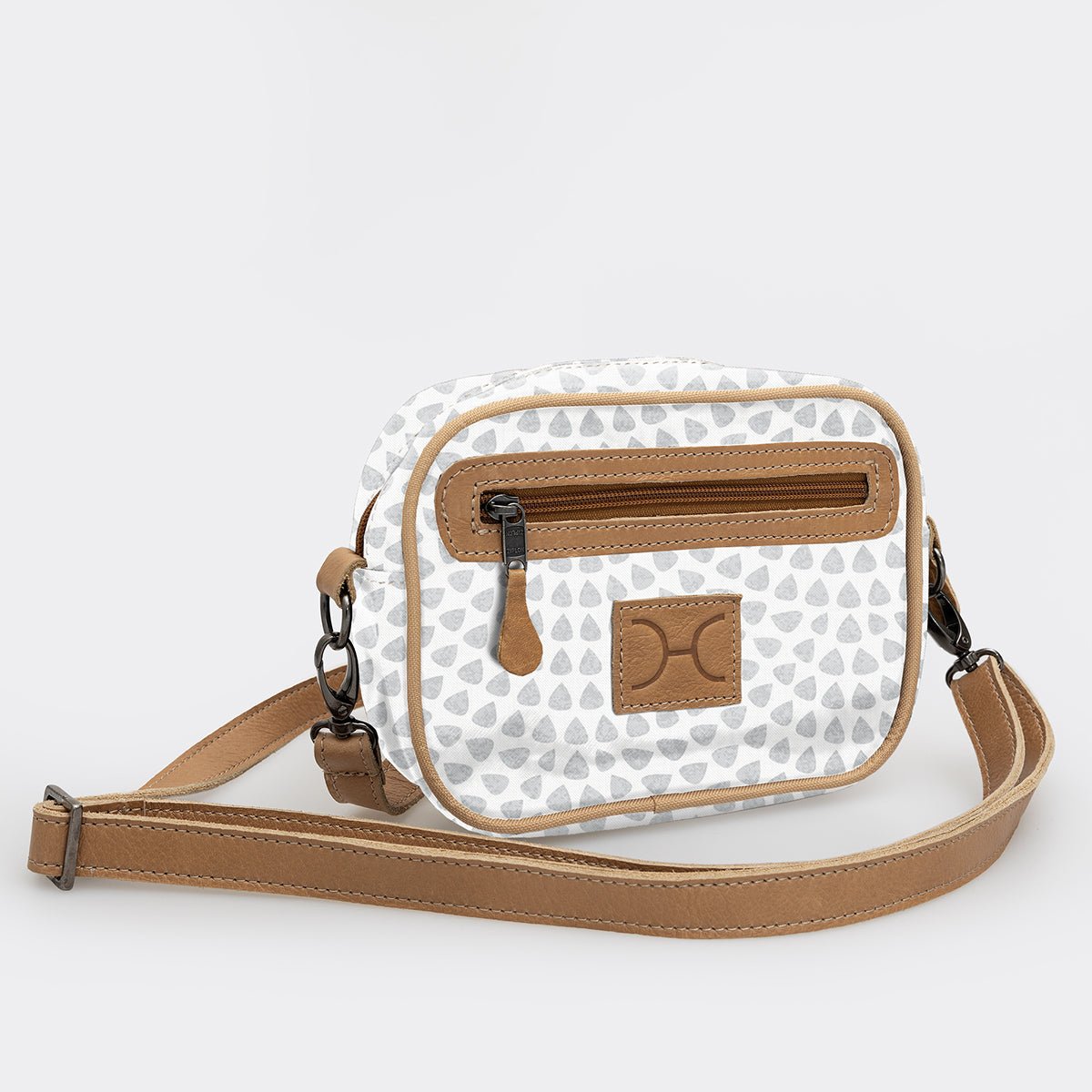Lipstick Bag | Laminated Fabric with Genuine Leather Scale Away with me - Moonstruck Lipstick Bag by Thandana