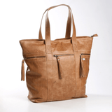 Lolly Oversize Handbag | Genuine Leather Hazelnut Leather / Gunmetal (default) Handbag by Thandana