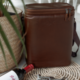 Long Tom Wine Cooler | Genuine Leather & Hard Inner Bin | Corporate Beverage Cooler by Thandana