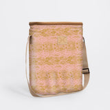 Long Tom Wine Cooler | Laminated Fabric Python - Bloom / Chunky Zip Caddy Cooler by Thandana