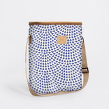 Long Tom Wine Cooler | Laminated Fabric Scale Away with me - Dazzling Blue / Chunky Zip Caddy Cooler by Thandana