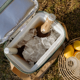 Long Tom Wine Cooler | Wax Canvas with Genuine Leather & Hard Inner Bin | Corporate Box Cooler by Thandana