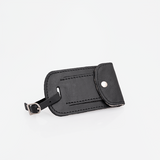 Luggage Stud Tag | Genuine Leather | Corporate Black Leather Luggage Tag by Thandana