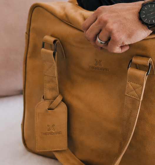 Luggage Tag Stud | Genuine Leather Luggage Tag by Thandana