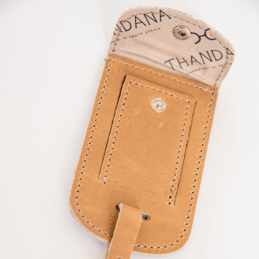 Luggage Tag Stud | Genuine Leather Luggage Tag by Thandana