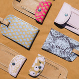 Luggage Tag Stud | Laminated Fabric with Genuine Leather Luggage Tag by Thandana