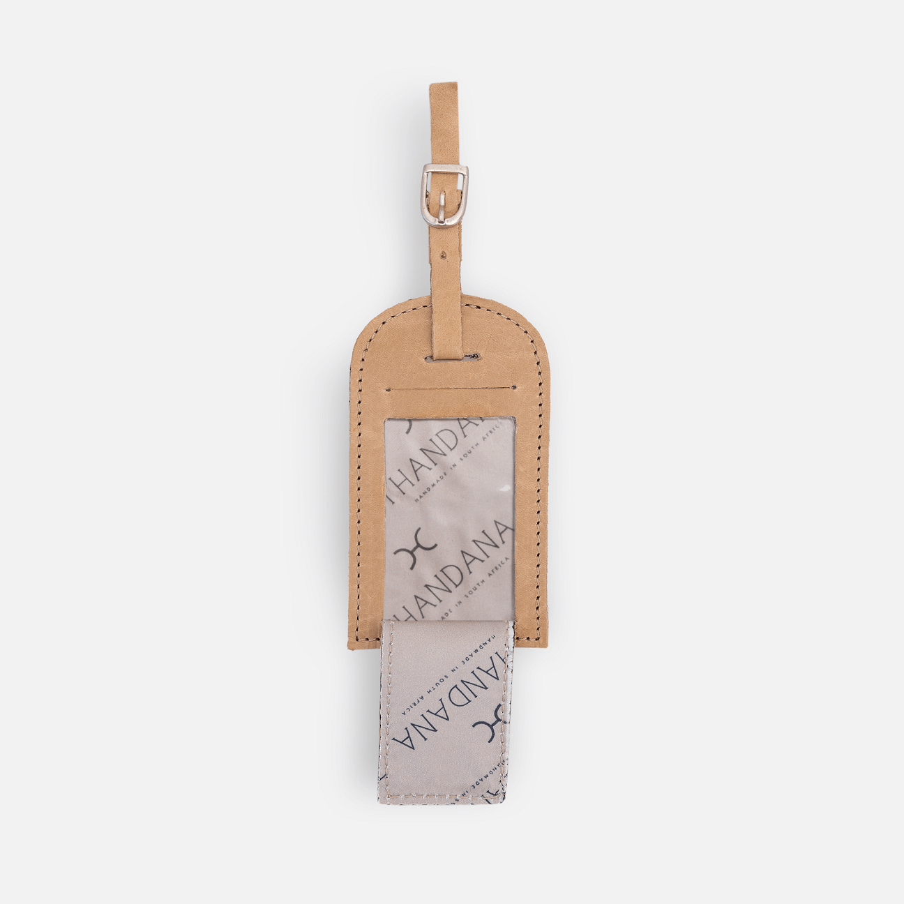 Luggage Tag Stud | Laminated Fabric with Genuine Leather Luggage Tag by Thandana