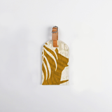 Luggage Tag Stud | Laminated Fabric with Genuine Leather Fauna - Earth Luggage Tag by Thandana