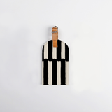 Luggage Tag Stud | Laminated Fabric with Genuine Leather Indie - Pitch Luggage Tag by Thandana