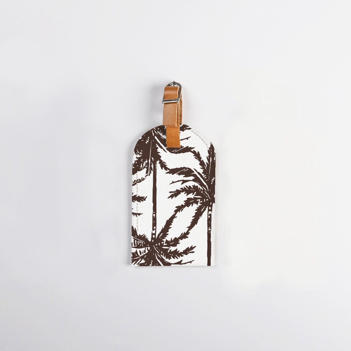 Luggage Tag Stud | Laminated Fabric with Genuine Leather Palm - Neutral Luggage Tag by Thandana