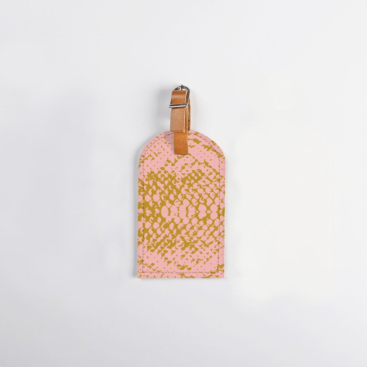 Luggage Tag Stud | Laminated Fabric with Genuine Leather Python - Bloom Luggage Tag by Thandana