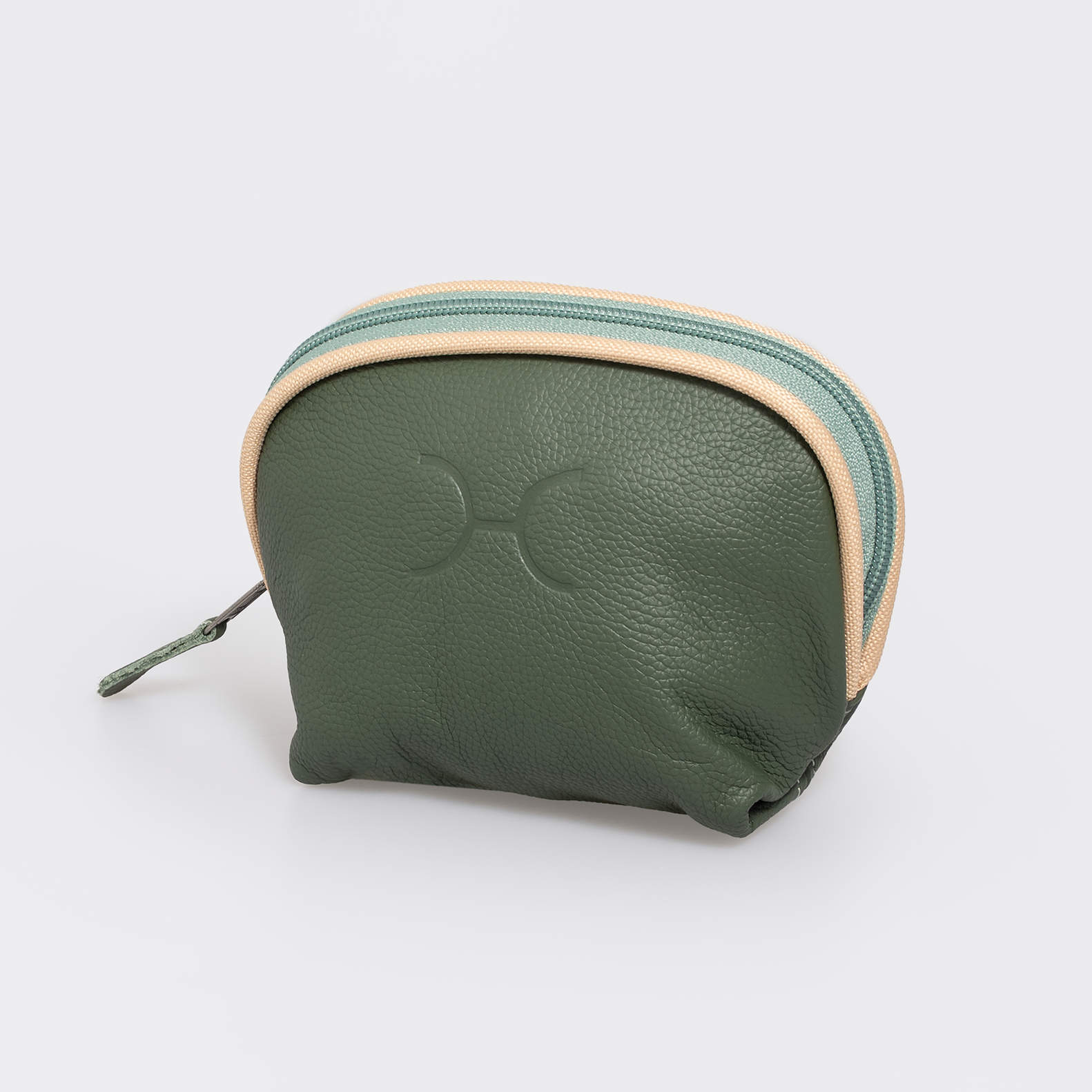 Makeup Bag | Genuine Leather Basil Leather Makeup Bag by Thandana
