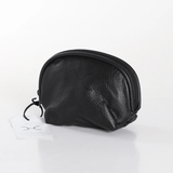 Makeup Bag | Genuine Leather Black Leather Makeup Bag by Thandana
