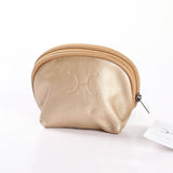 Makeup Bag | Genuine Leather Gold Leather Makeup Bag by Thandana