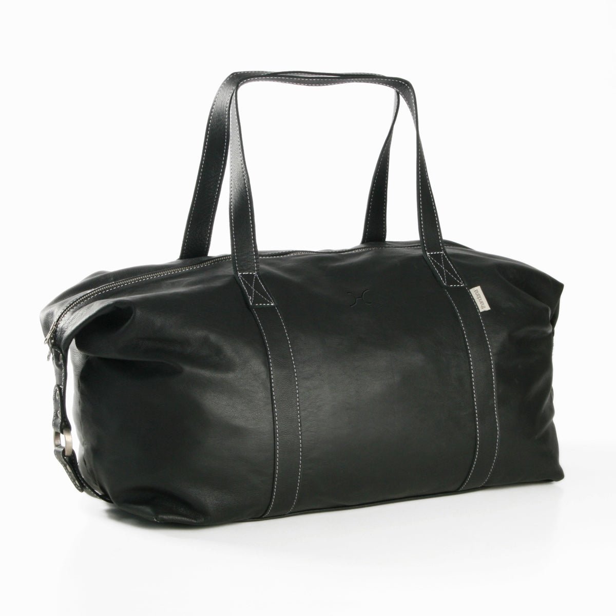 Masai Carrier Bag | Genuine Leather Black Leather / Gunmetal (default) Luggage Bag by Thandana
