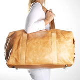 Masai Carrier Bag | Genuine Leather Luggage Bag by Thandana