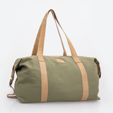 Masai Carrier Luggage | Wax Canvas with Genuine Leather Luggage Bag by Thandana