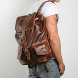Mason Backpack | Genuine Leather Backpack by Thandana