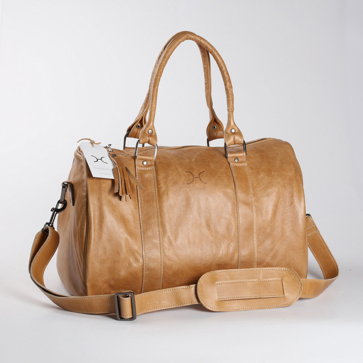 Medium Traveller Bag | Genuine Leather Travel Bag Leather by Thandana
