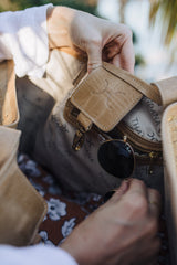 Megan Bag | Raffia Weave with Genuine Leather Handbag by Thandana