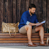 Mens Cabin Bag | Genuine Leather Luggage Bag by Thandana