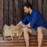 Mens Cabin Bag | Genuine Leather Luggage Bag by Thandana