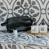 Men’s Double Zip Vanity | Genuine Leather Vanity Bag by Thandana