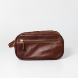 Men’s Double Zip Vanity | Genuine Leather Vanity Bag by Thandana