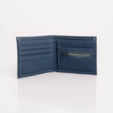 Mens Wallet | Genuine Leather Aqua Leather with Pigskin Lining Mens Wallet by Thandana