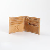 Mens Wallet | Genuine Leather Hazelnut Leather with Pigskin Lining Mens Wallet by Thandana