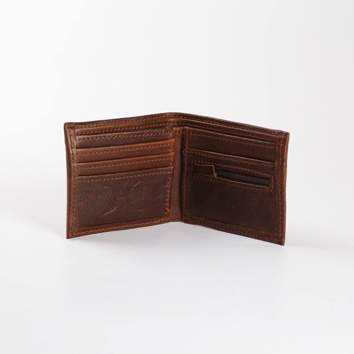 Mens Wallet | Genuine Leather Tobac Leather with Pigskin Lining Mens Wallet by Thandana
