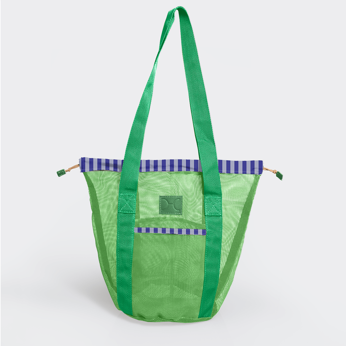 Meshie Bucket Bag | Apple Linear - Jet Utility Shopper Bag by Thandana