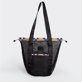 Meshie Bucket Bag | Black Checker - Jet Utility Shopper Bag by Thandana