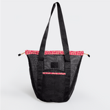 Meshie Bucket Bag | Black Cheetah – Pink Utility Shopper Bag by Thandana