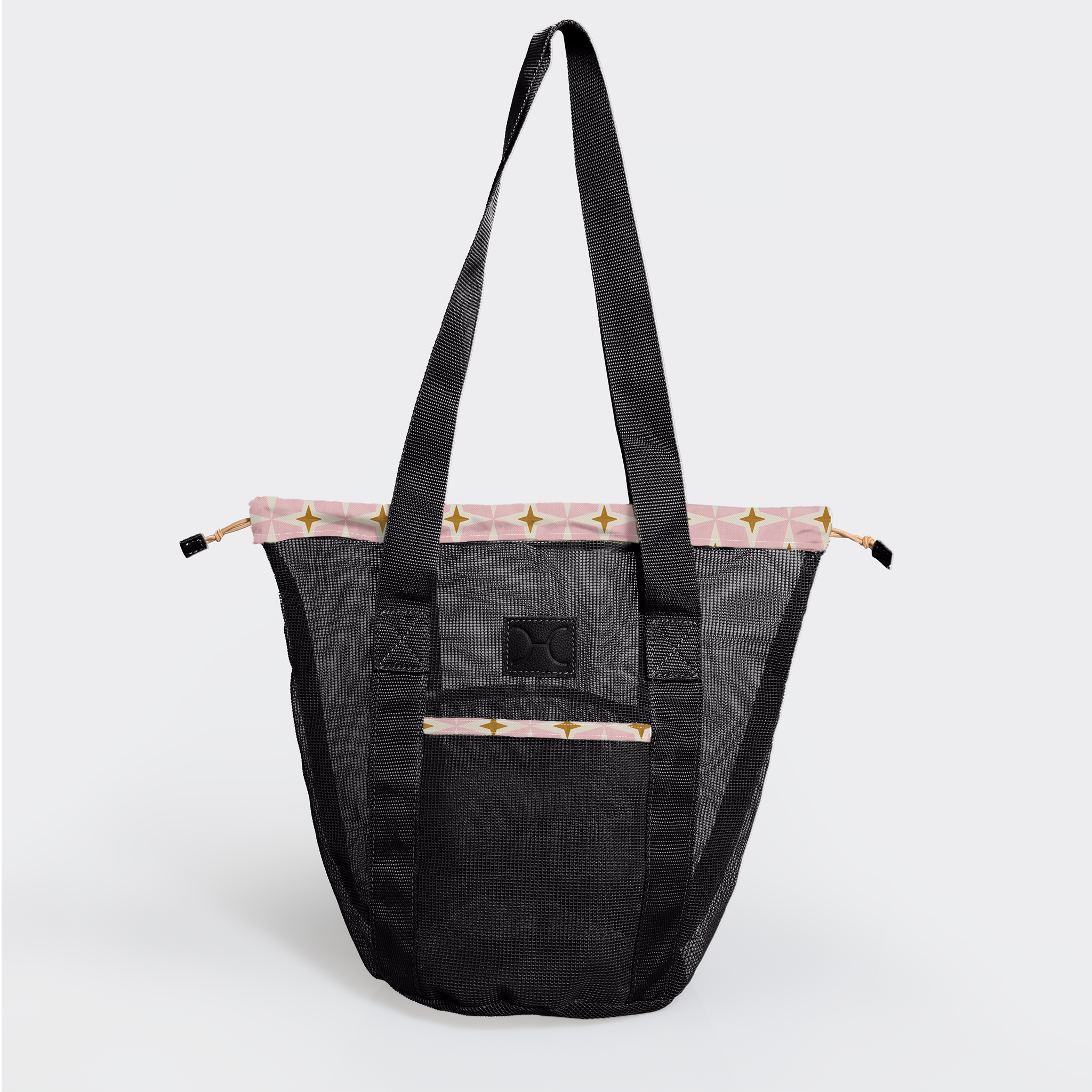 Meshie Bucket Bag | Black Nova - Blush Utility Shopper Bag by Thandana