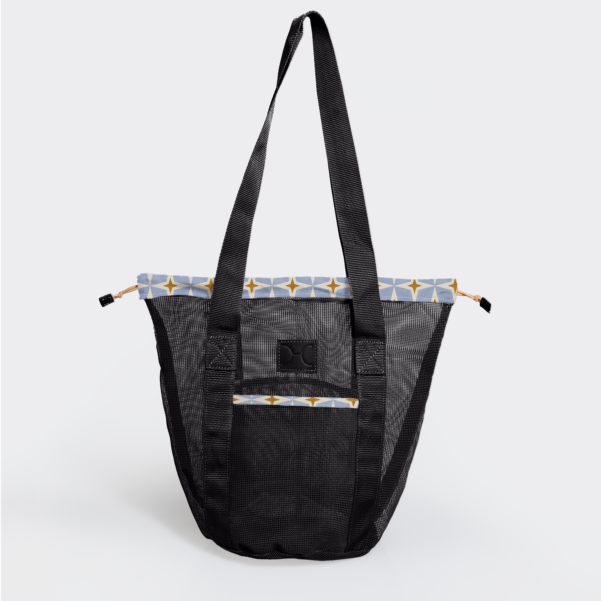 Meshie Bucket Bag | Black Nova - Mist Utility Shopper Bag by Thandana