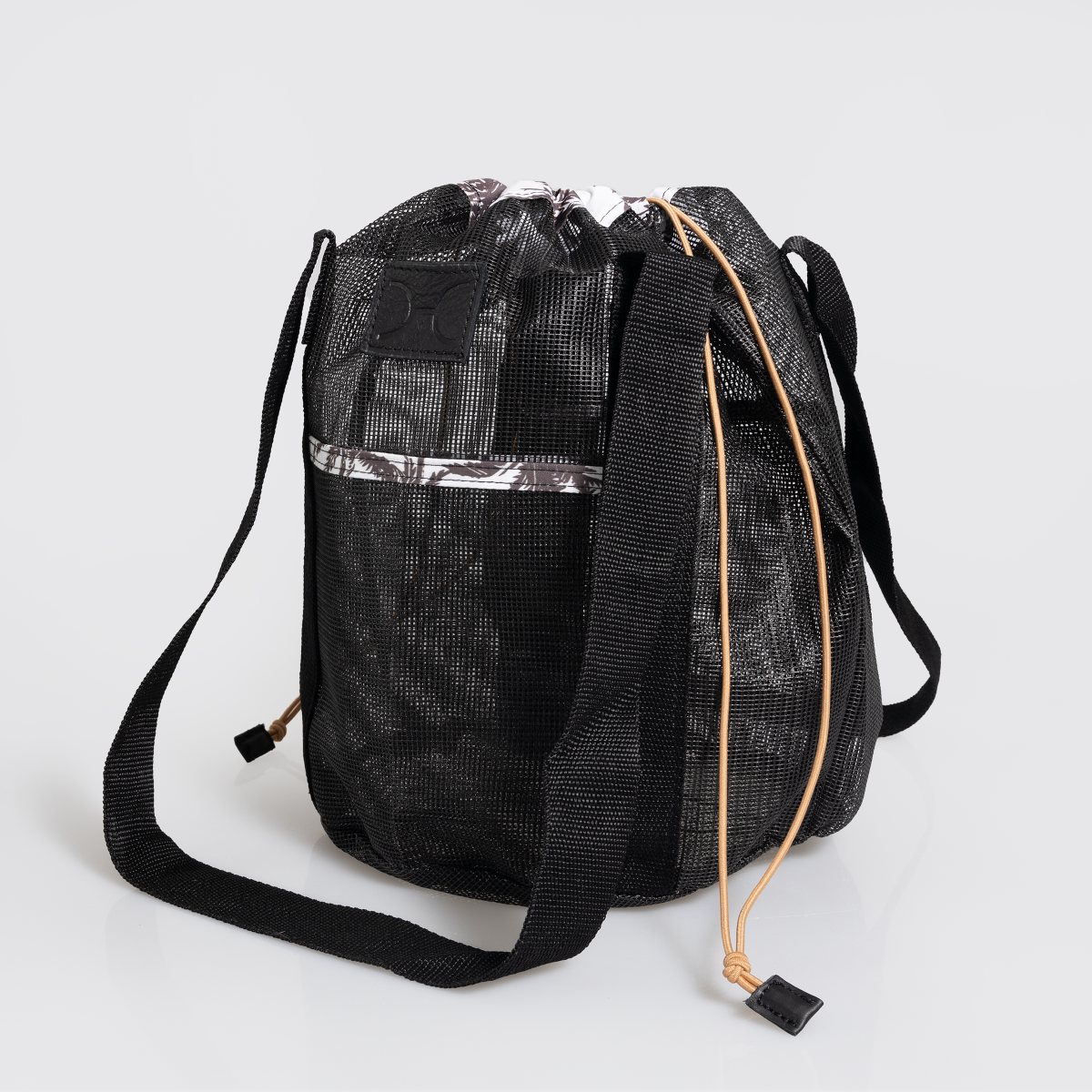 Meshie Bucket Bag | Black Utility Shopper Bag by Thandana