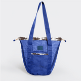 Meshie Bucket Bag | Blue Palm - Neutral Utility Shopper Bag by Thandana
