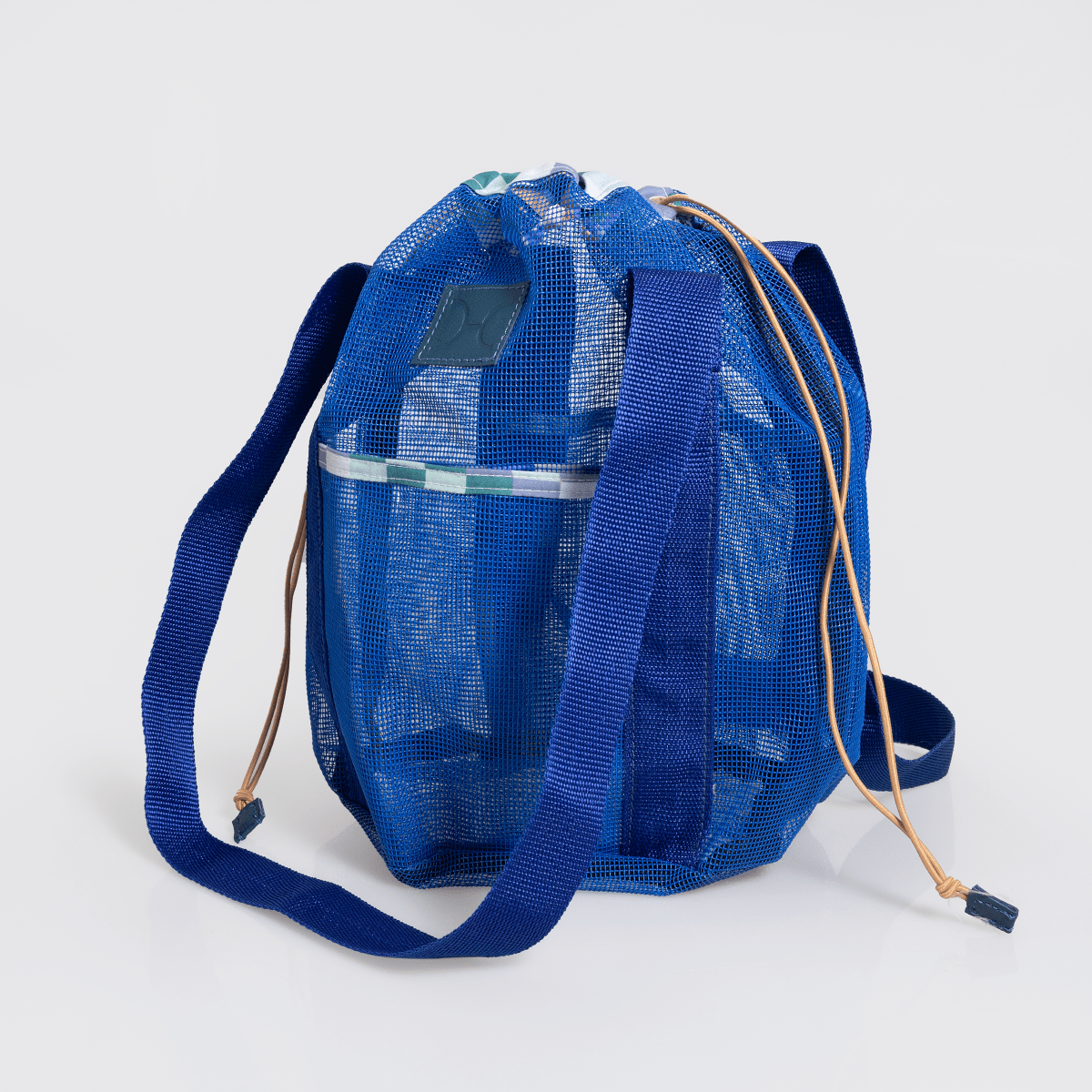 Meshie Bucket Bag | Blue Utility Shopper Bag by Thandana