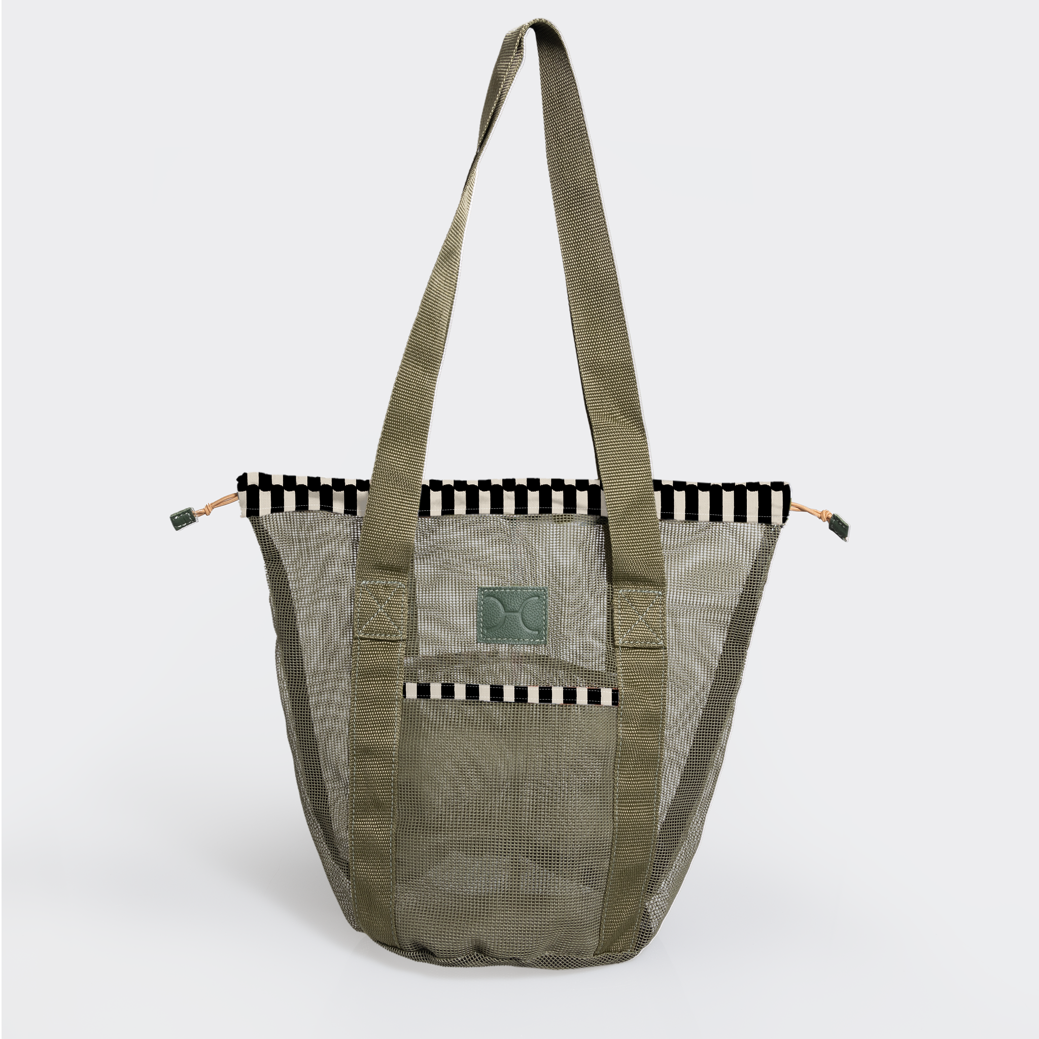 Meshie Bucket Bag | Olive Indie - Pitch Utility Shopper Bag by Thandana