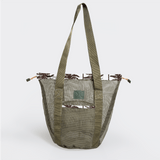 Meshie Bucket Bag | Olive Palm - Neutral Utility Shopper Bag by Thandana