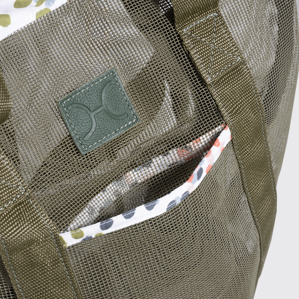 Meshie Bucket Bag | Olive Utility Shopper Bag by Thandana