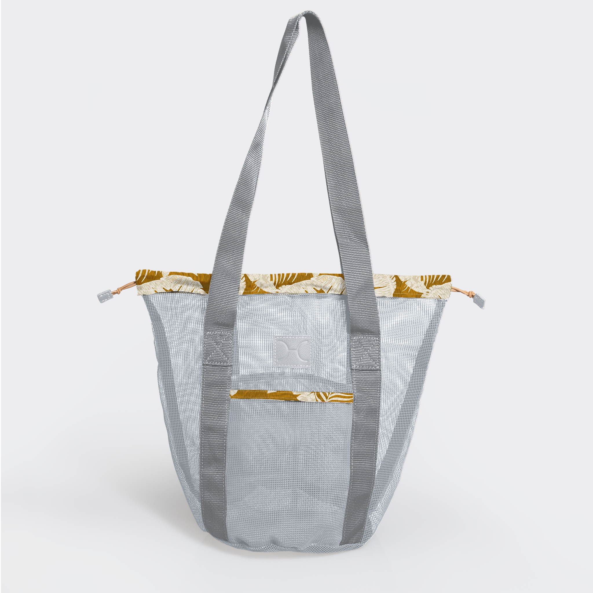 Meshie Bucket Bag | Silver Fauna - Earth Utility Shopper Bag by Thandana