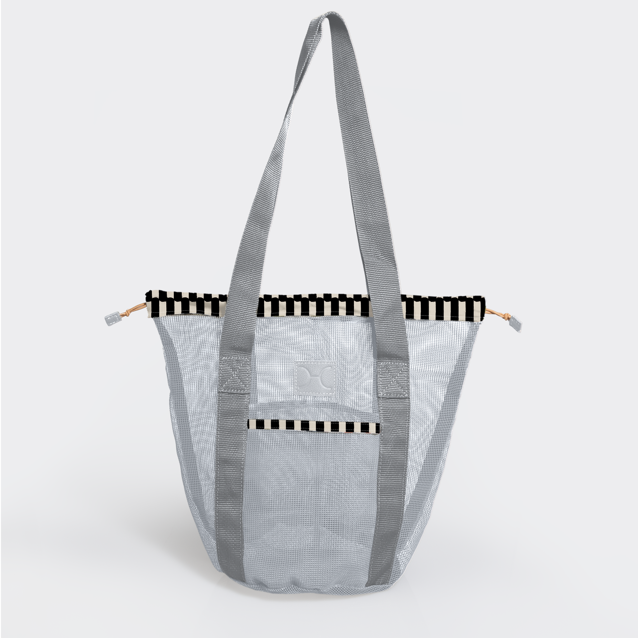 Meshie Bucket Bag | Silver Indie - Pitch Utility Shopper Bag by Thandana