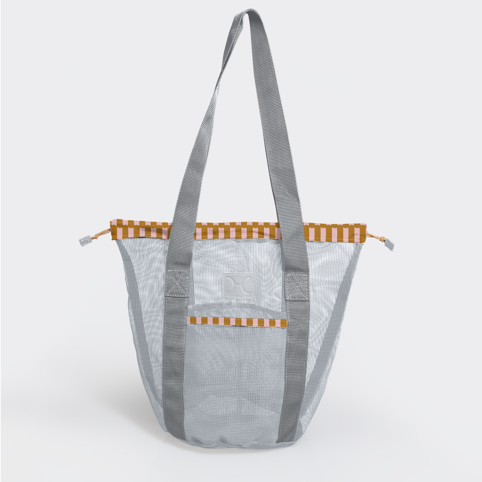Meshie Bucket Bag | Silver Indie - Sunset Utility Shopper Bag by Thandana