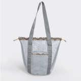Meshie Bucket Bag | Silver Python - Moody Utility Shopper Bag by Thandana