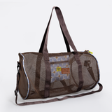 Meshie Duffel Bag | Mixed Colours Brown - Nova - Mist Utility Shopper Bag by Thandana